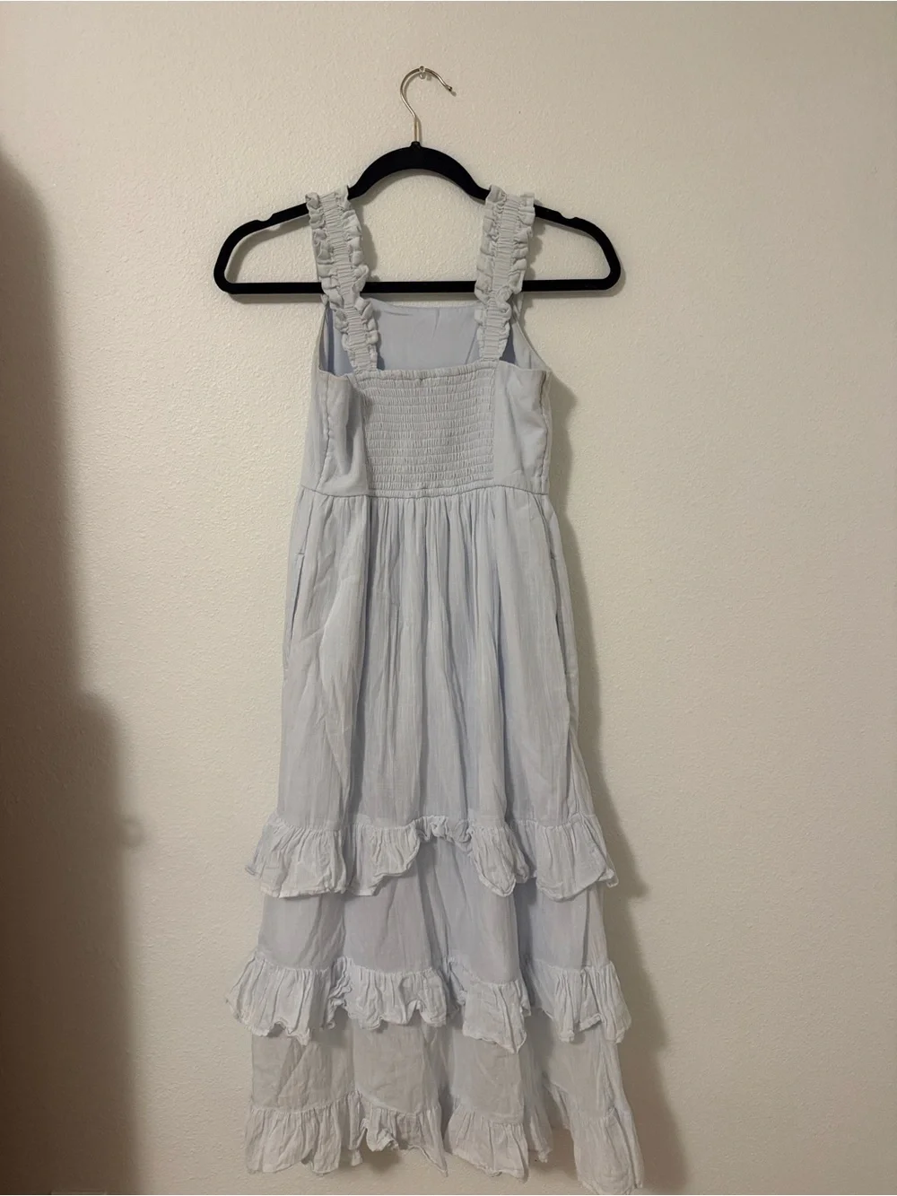 abercrombie kids Pale Blue Ruffle Tiered Sundress